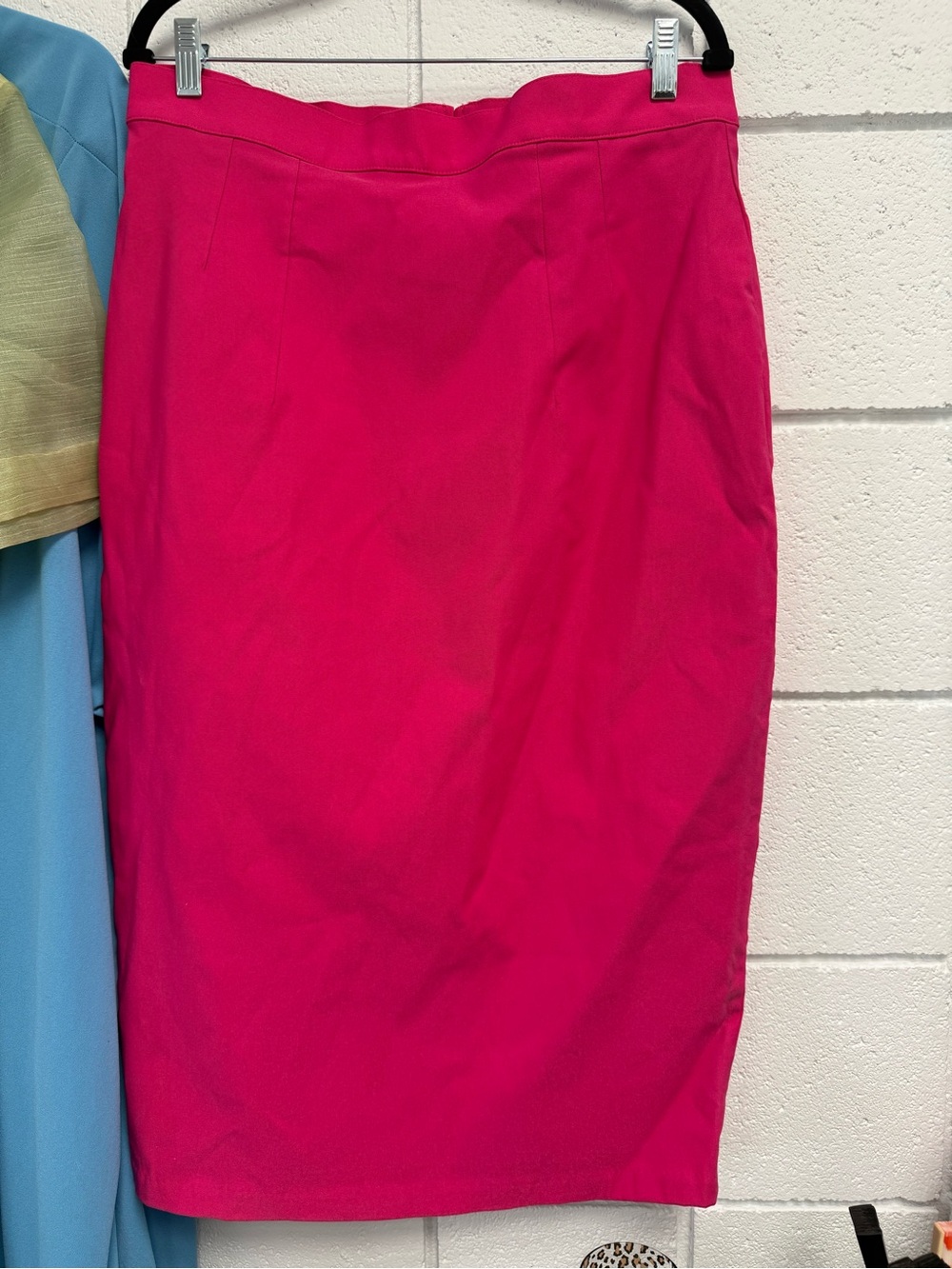 Vixen by  Micheline Pitt. Hot pink pencil skirt. NWT, 2 X